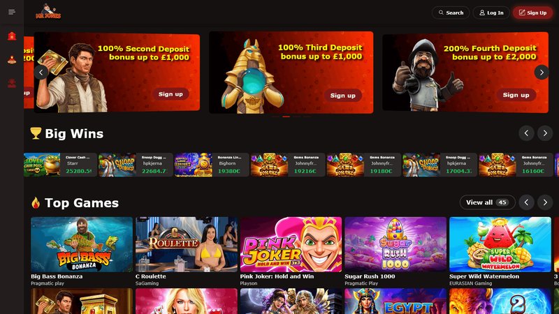 Unlock Exclusive Bonuses and Games at Mr Jones Online Casino UK - overview